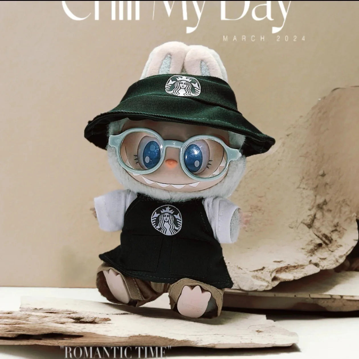 Labubu Barista Uniform Non-Official Keychain Set DollZio