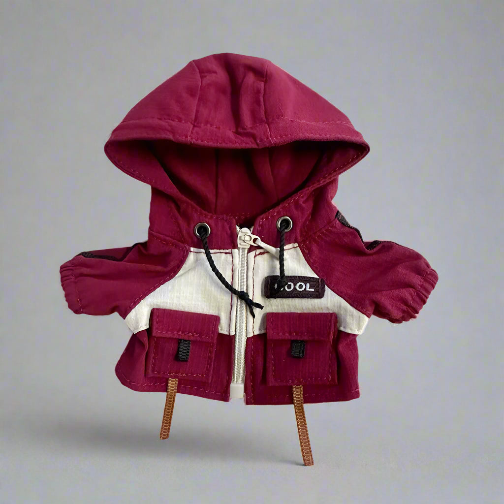 Compatible with Labubu Dolls: Cool Coat Outfit with Pants & Shoes