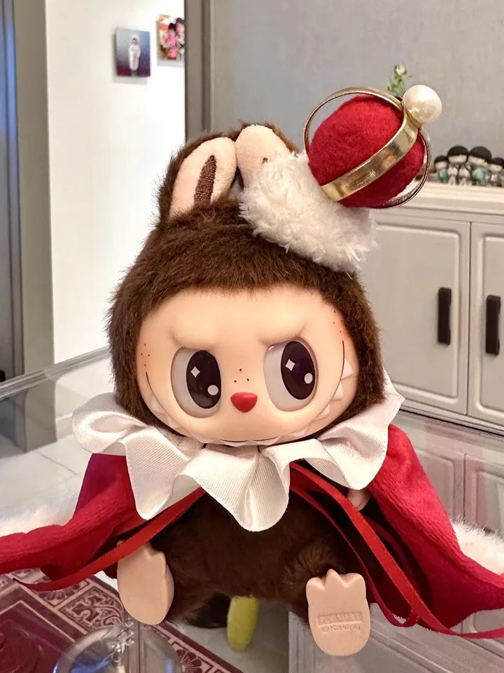 Compatible con muñecas Labubu: Traje de capa de rey: ropa de inspiración real