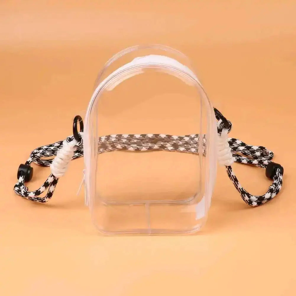 Labubu Non-Official Clear PVC Protective Shoulder Bag DollZio