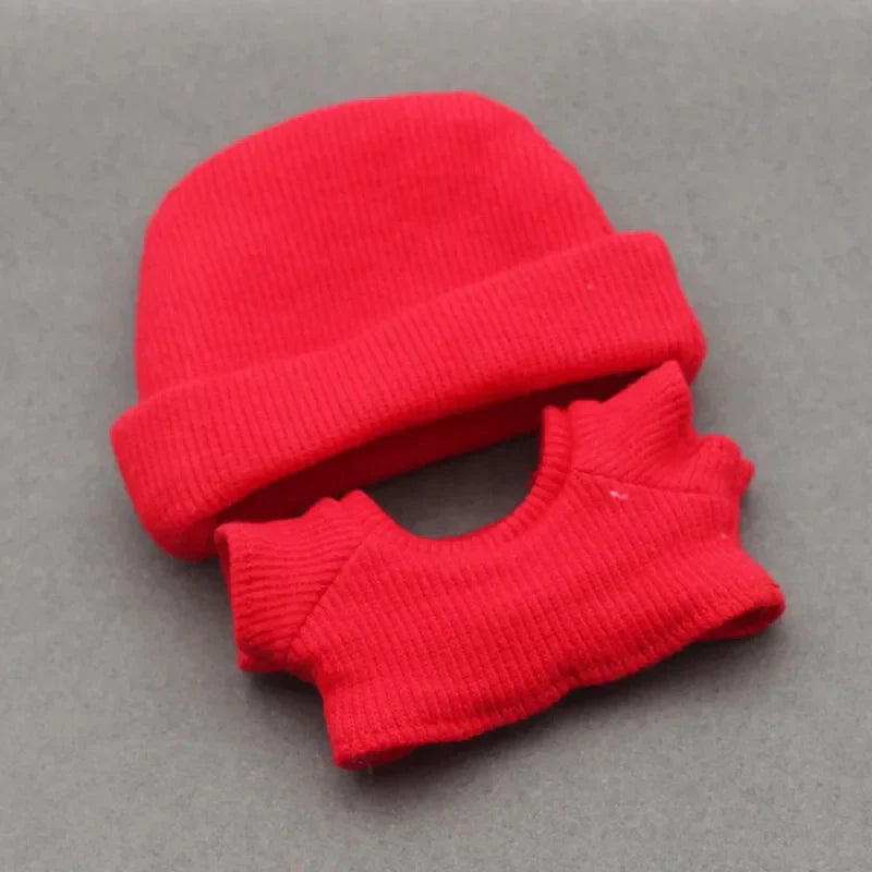 Labubu 15–17 cm Non-Official Solid Sweater & Hoodie Set DollZio