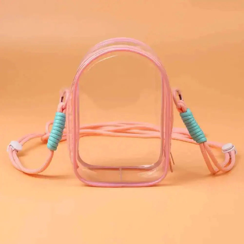 Labubu Non-Official Clear PVC Protective Shoulder Bag DollZio