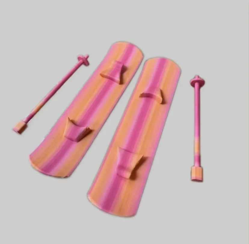 Compatible con muñecas Labubu: Conjunto de sudadera con capucha de esquí de invierno - Ropa de invierno Labubu