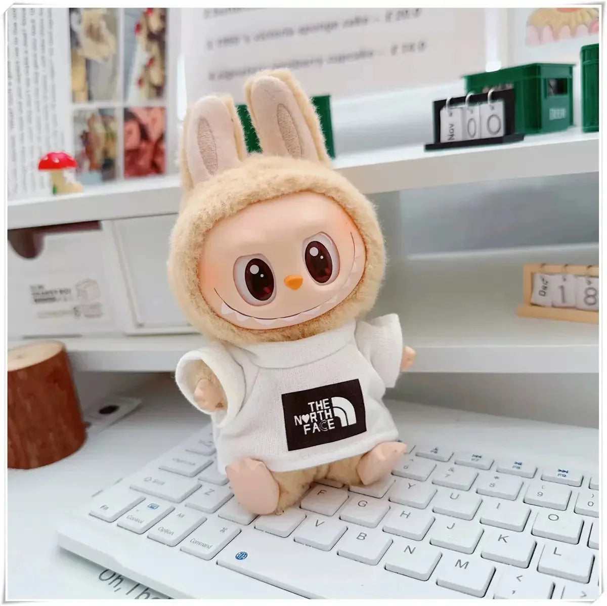 17cm Labubu I II Doll Clothing Fashion Hoodie Pants Sweatshirt Korean Idol Trendy DIY Doll Clothing Accessories Toy Gift DollZio