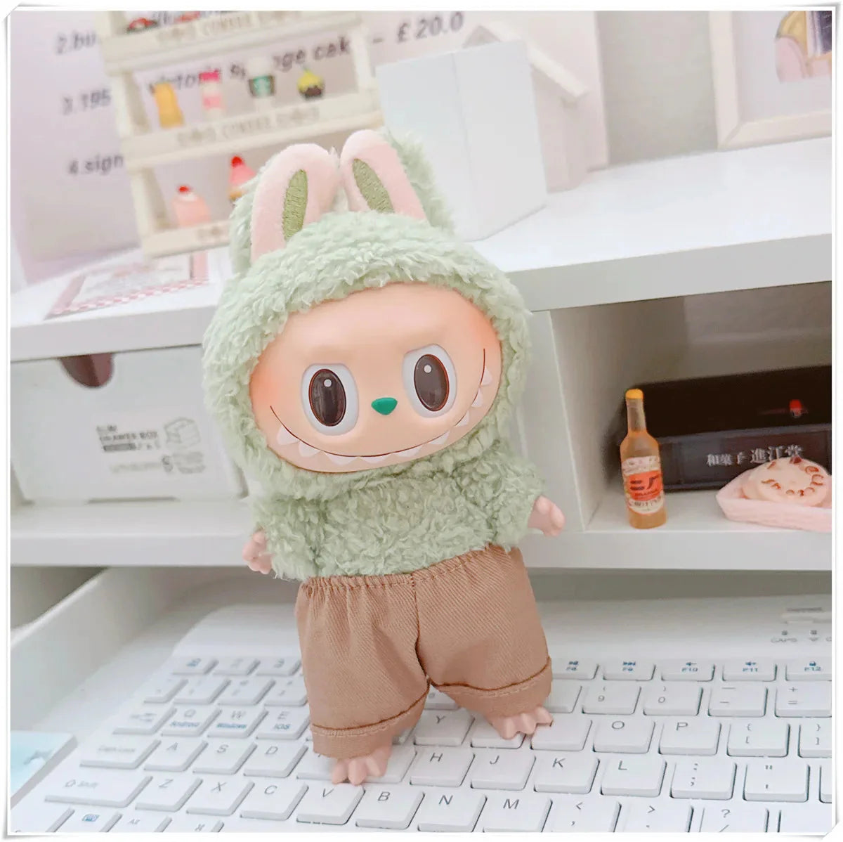 17cm Labubu Doll Non-Official Clothes Pendant Set DollZio