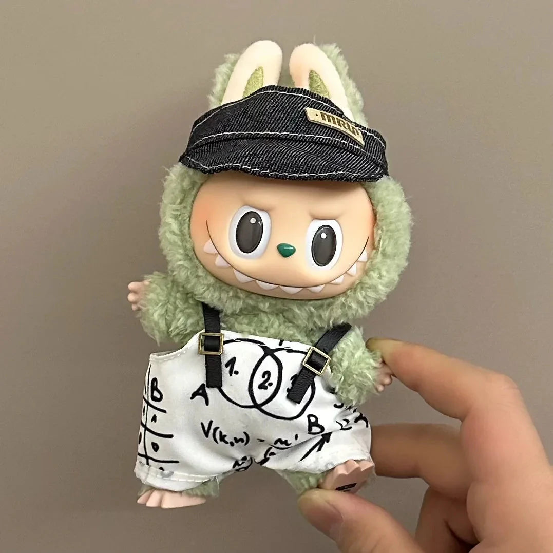 Labubu 17 cm Non-Official Cute Overall Set DollZio