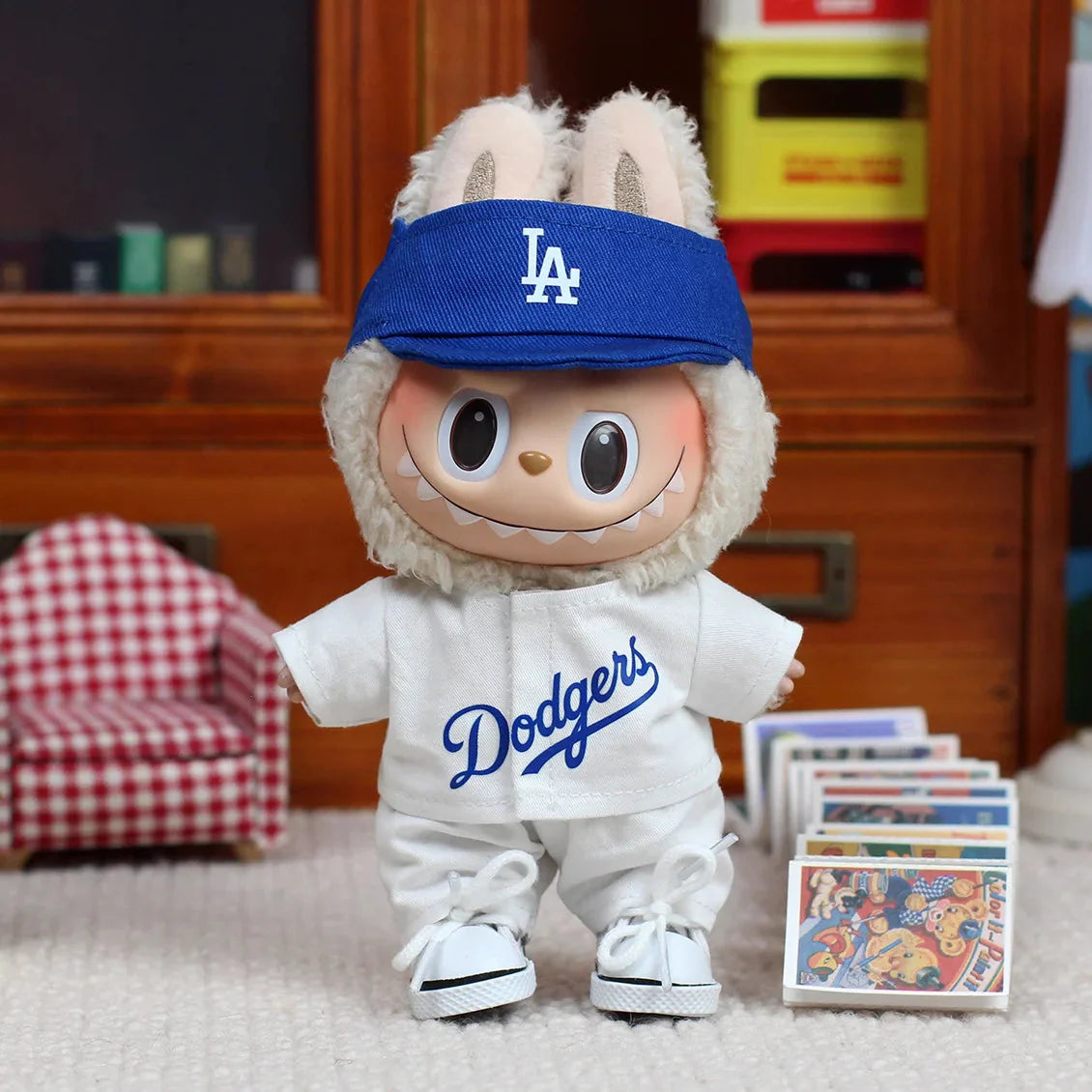 Labubu 17 cm Non-Official High-Energy Baseball Suit Set DollZio