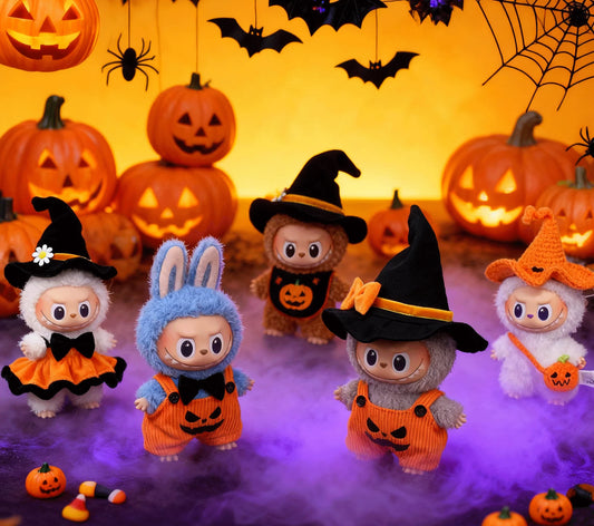 Compatible with 10.5 cm Labubu Halloween Outfit Set
