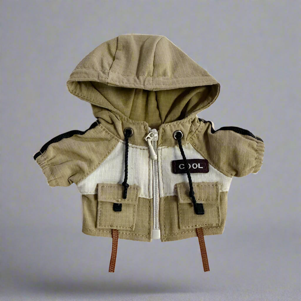 Compatible with Labubu Dolls: Cool Coat Outfit with Pants & Shoes