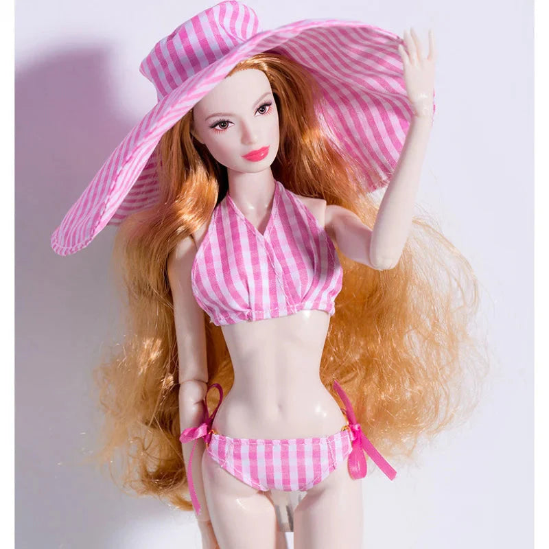 Supermodel Doll Clothes Suit European Fashion Vacation Style Bikini Accessories Set Princess Dress DIY Limited Collection Gifts DollZio