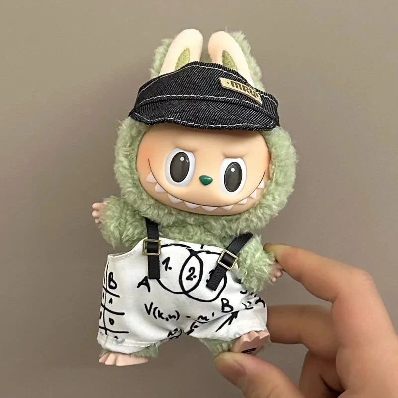 Labubu 17 cm Non-Official Cute Overall Set DollZio