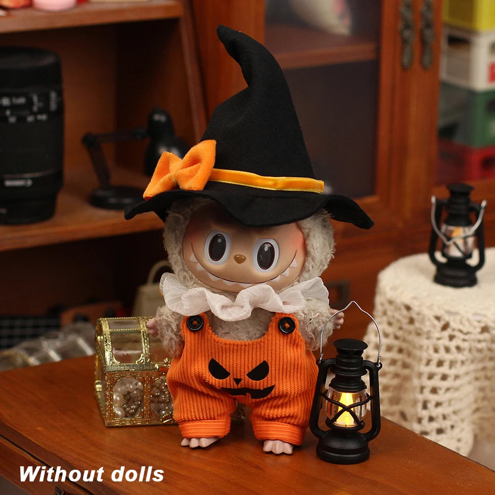 Compatible with 10.5 cm Labubu Halloween Outfit Set
