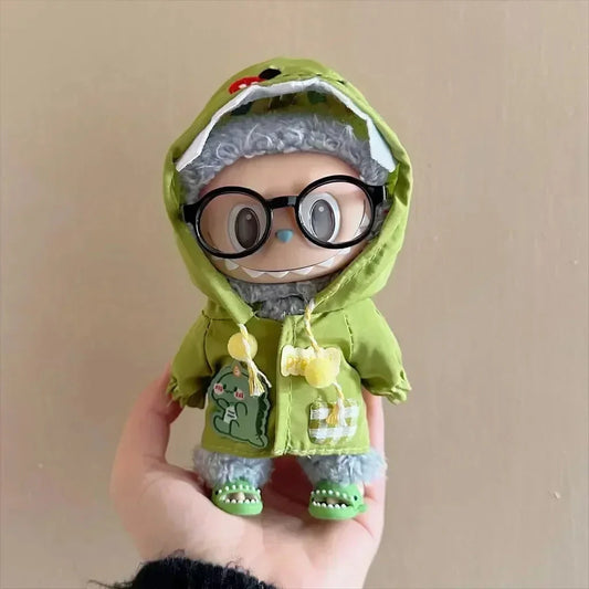 Dinosaur Raincoat Non-Official Set for Labubu Doll DollZio