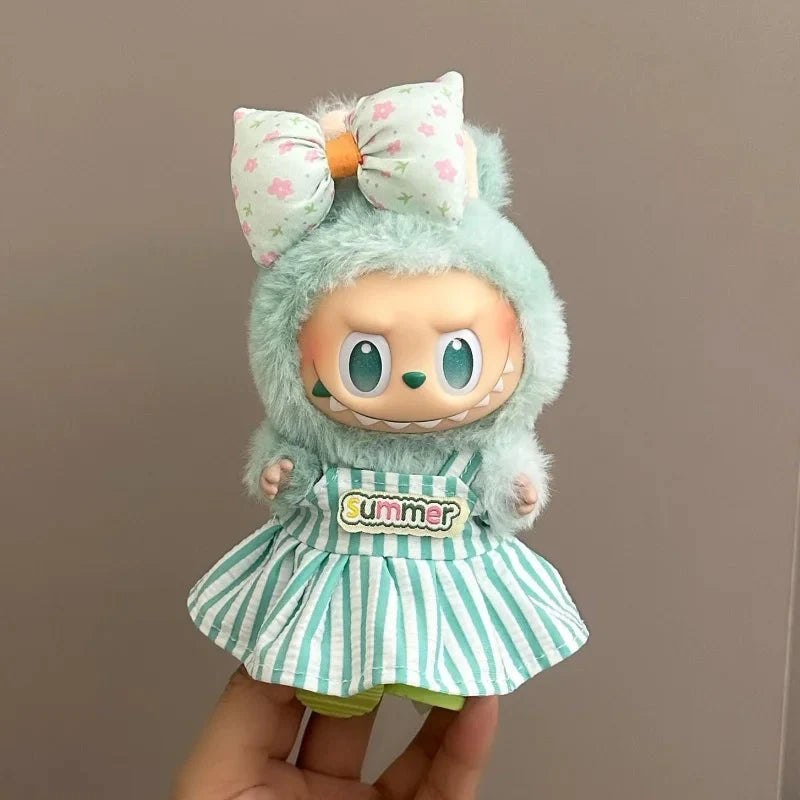 Labubu 17 cm Non-Official Cute Overall Set DollZio