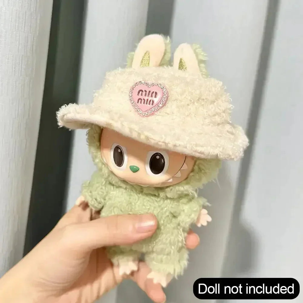 Labubu Idol Sweater – 17 cm Non-Official Striped Sweater for Sitting Doll DollZio