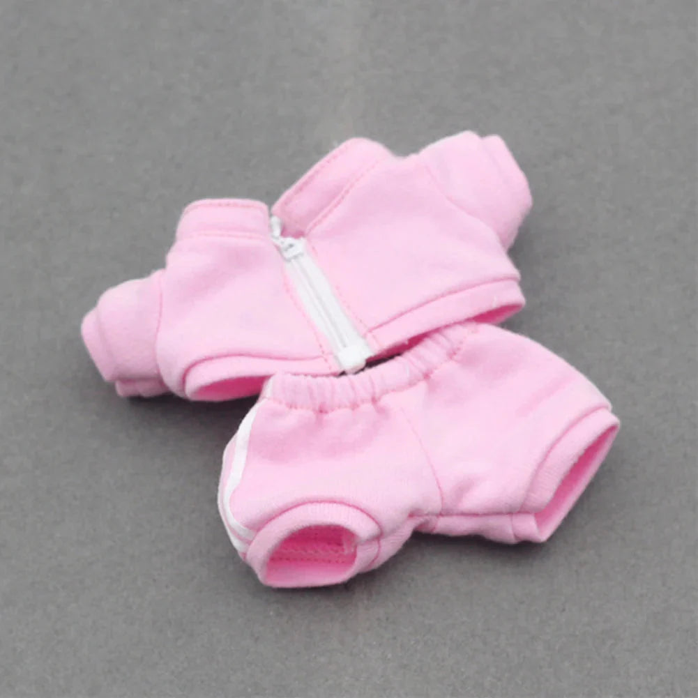 Labubu V1/V2 Non-Official Bao-Ao Hoodie Set – Trendy Sports Doll Outfit DollZio