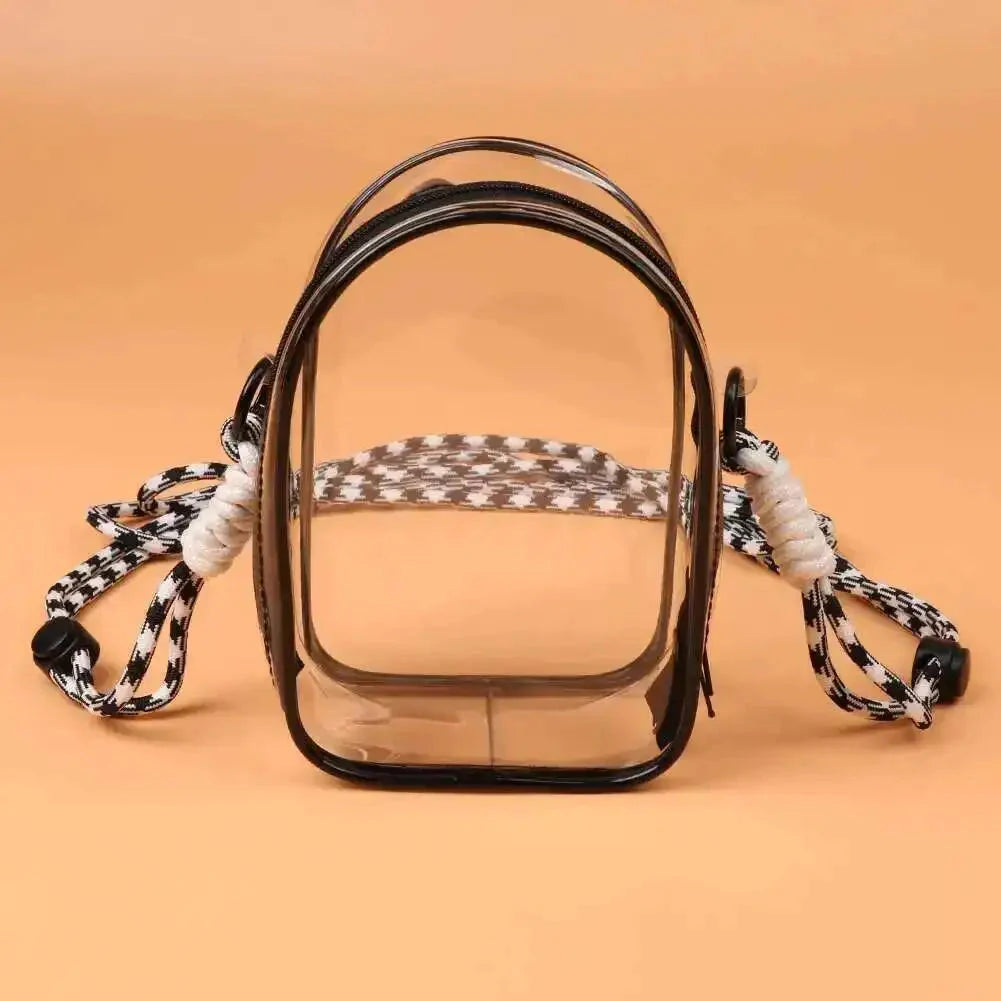 Labubu Non-Official Clear PVC Protective Shoulder Bag DollZio