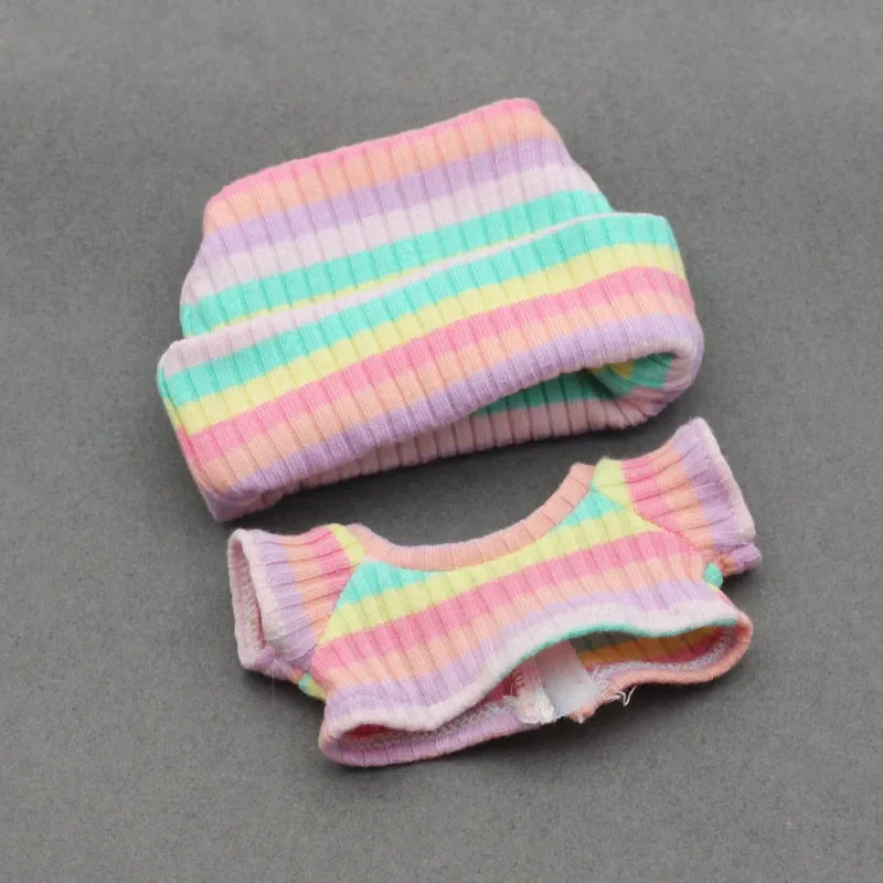 Labubu 15–17 cm Non-Official Solid Sweater & Hoodie Set DollZio