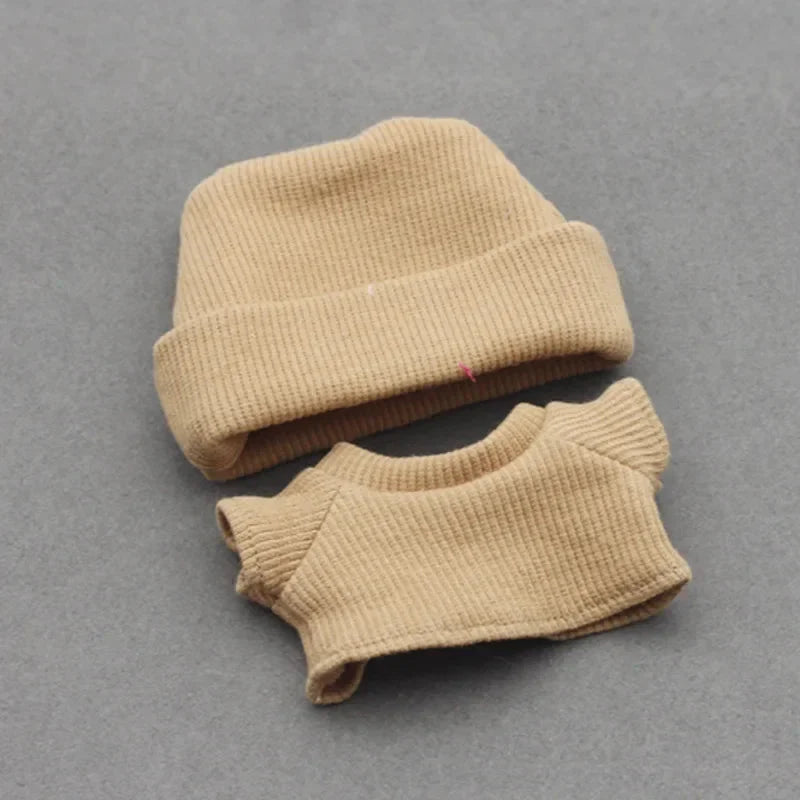 Labubu 15–17 cm Non-Official Solid Sweater & Hoodie Set DollZio