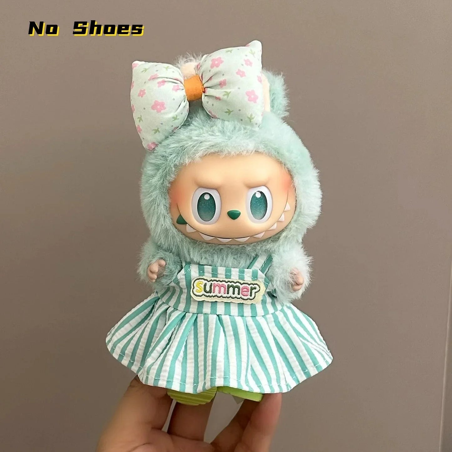 Labubu 17 cm Non-Official Cute Overall Set DollZio