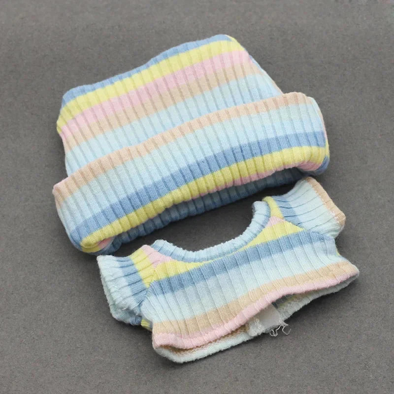 Labubu 15–17 cm Non-Official Solid Sweater & Hoodie Set DollZio