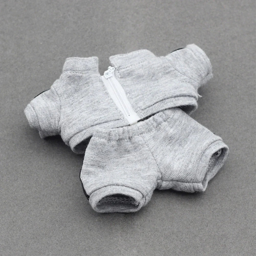 Labubu V1/V2 Non-Official Bao-Ao Hoodie Set – Trendy Sports Doll Outfit DollZio