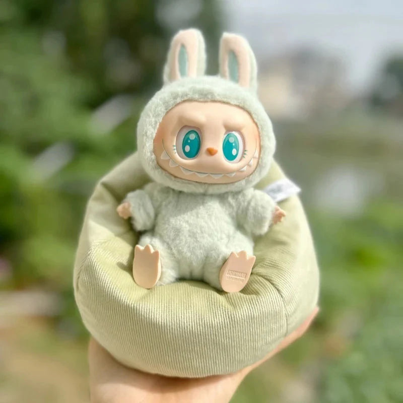 Mini Plush Sofa Bed for Labubu Dolls – Non-Official for V1/V2/V3 DollZio