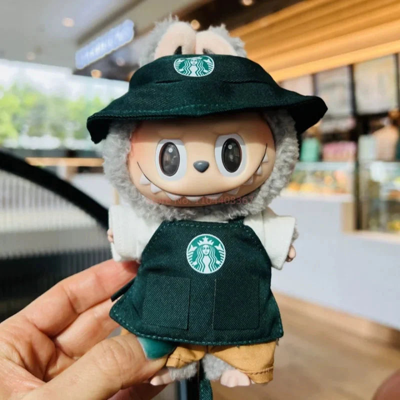 Labubu Barista Uniform Non-Official Keychain Set DollZio