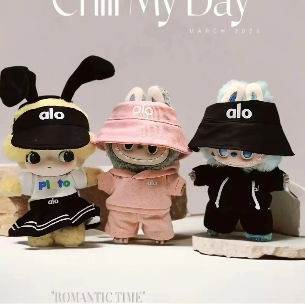 Labubu 17cm Non-Official Luxury Fashion Outfit Set DollZio