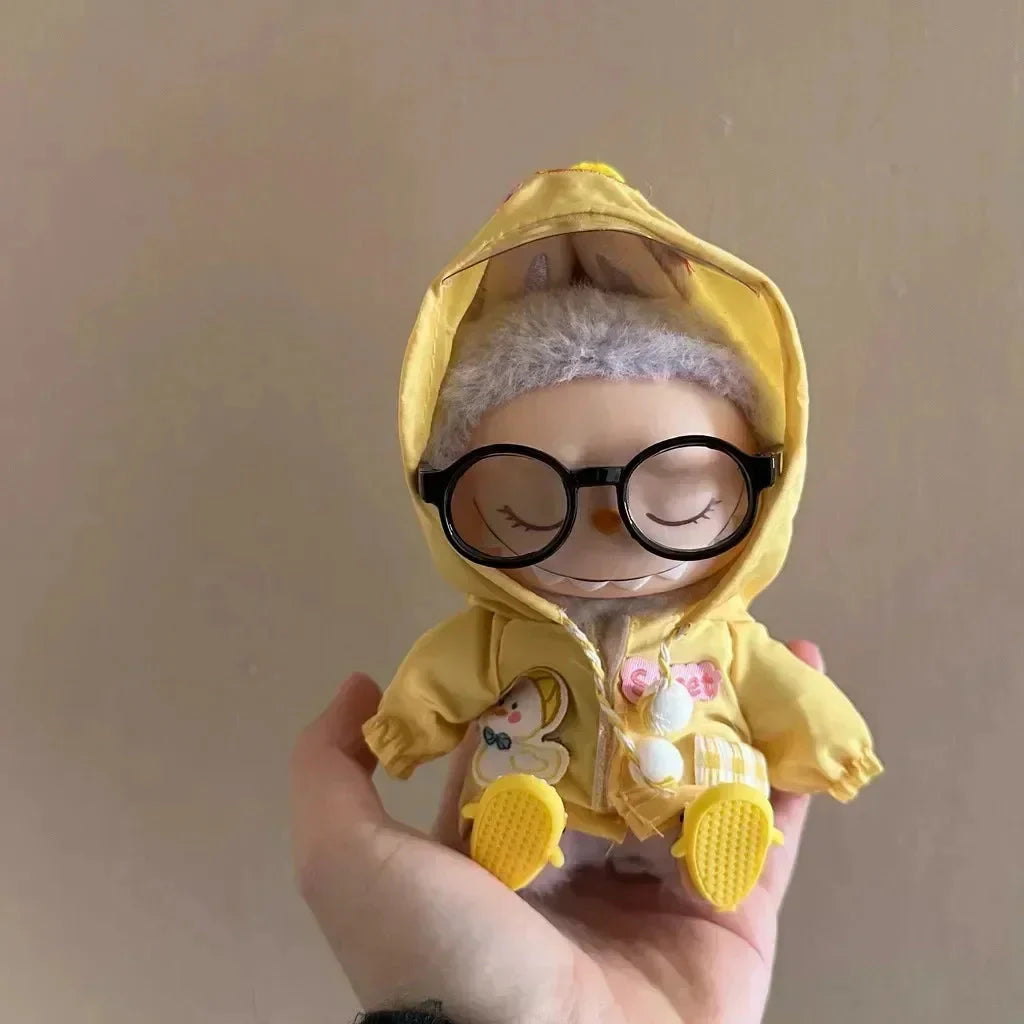 Dinosaur Raincoat Non-Official Set for Labubu Doll DollZio
