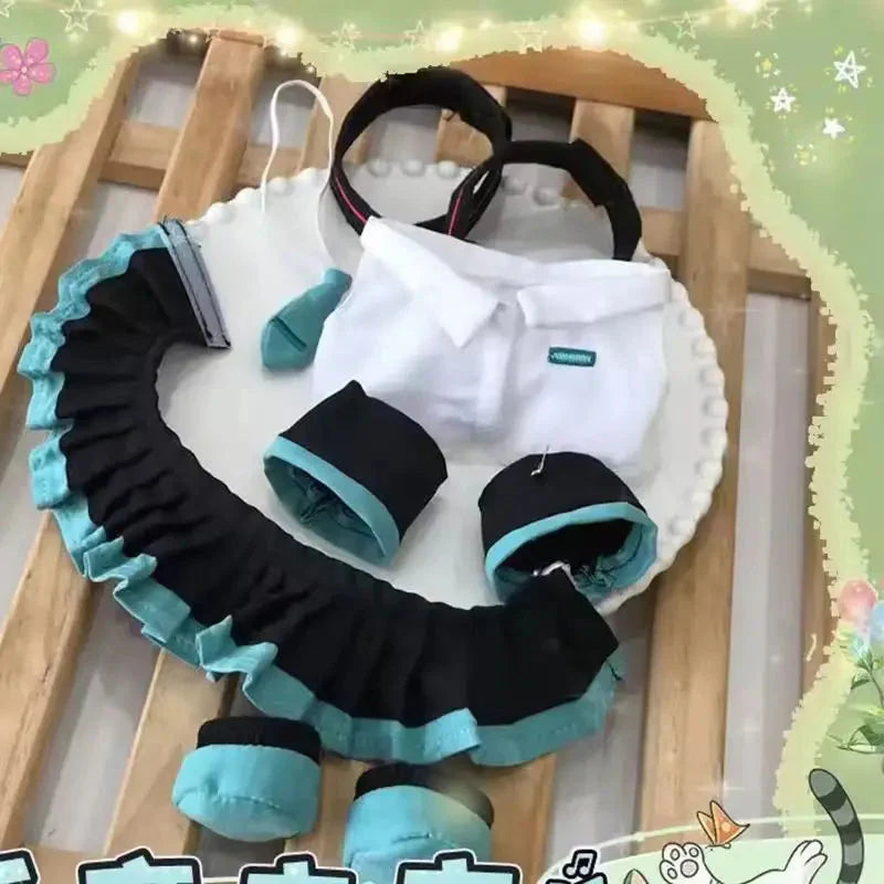 New Hatsune Miku Mini Cape Doll Clothes - 18-20cm Doll Outfit Cotton Material Removable and Changeable Costume Perfect for Anime DollZio