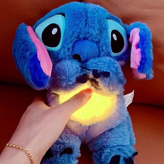 Stitch Soothing Plush Toy – Music, Light & Gentle Breathing Effect DollZio