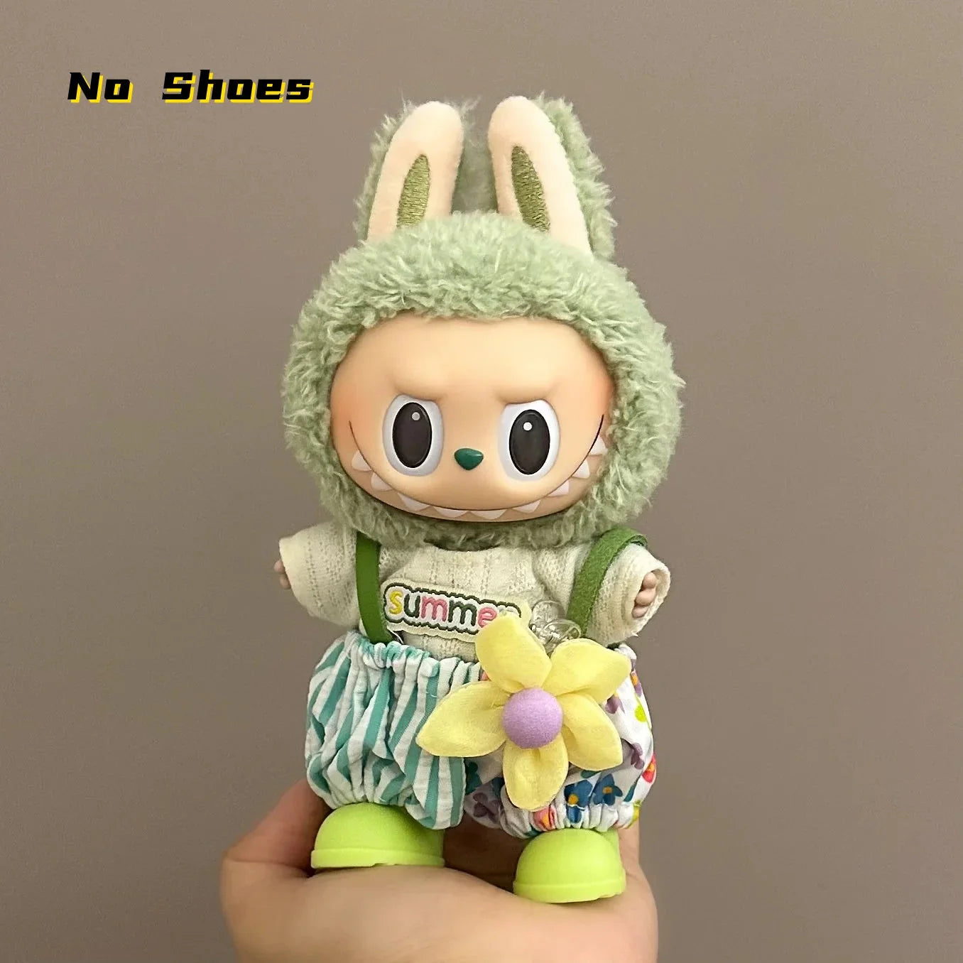 Labubu 17 cm Non-Official Cute Overall Set DollZio