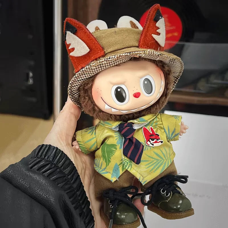 Compatible with Labubu Dolls: Standing & Sitting Party Outfit