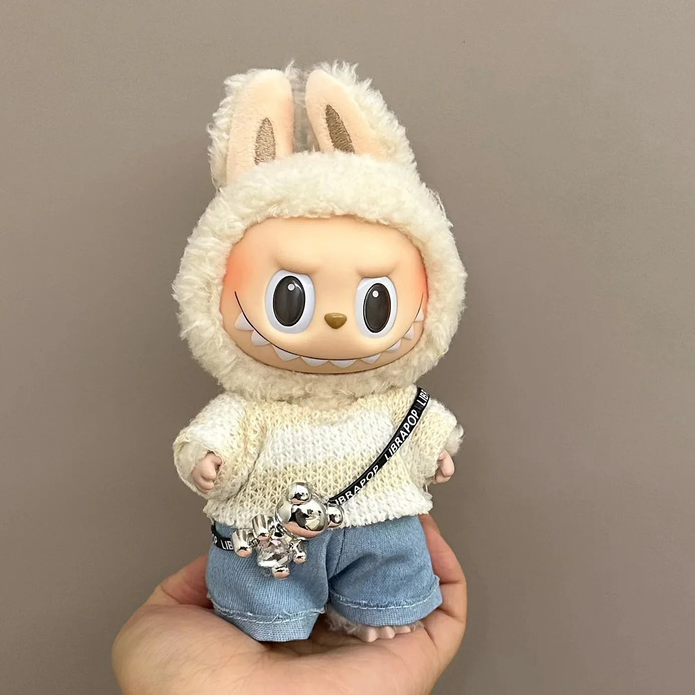 Labubu 17 cm Non-Official Cute Overall Set DollZio