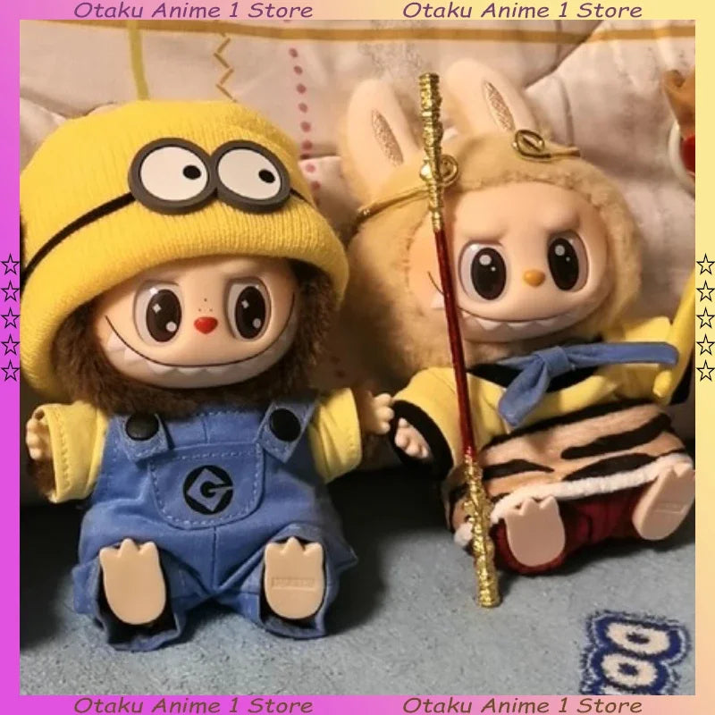 Cartoon Labubu Minion Wukong Outfit Set