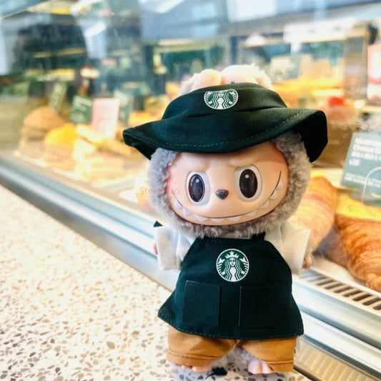 Labubu Barista Uniform Non-Official Keychain Set DollZio