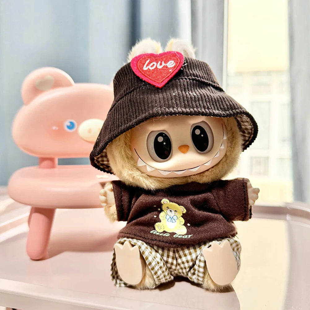 Labubu 17 cm Non-Official Heartbeat Macaron Party Set DollZio