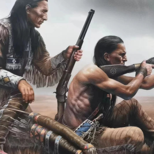 1/35 Scale Resin Figure Indian Wars Diy Miniatures Assemble Model Kits Unassembled Unpainted Statuettes Toys - Lumina Games