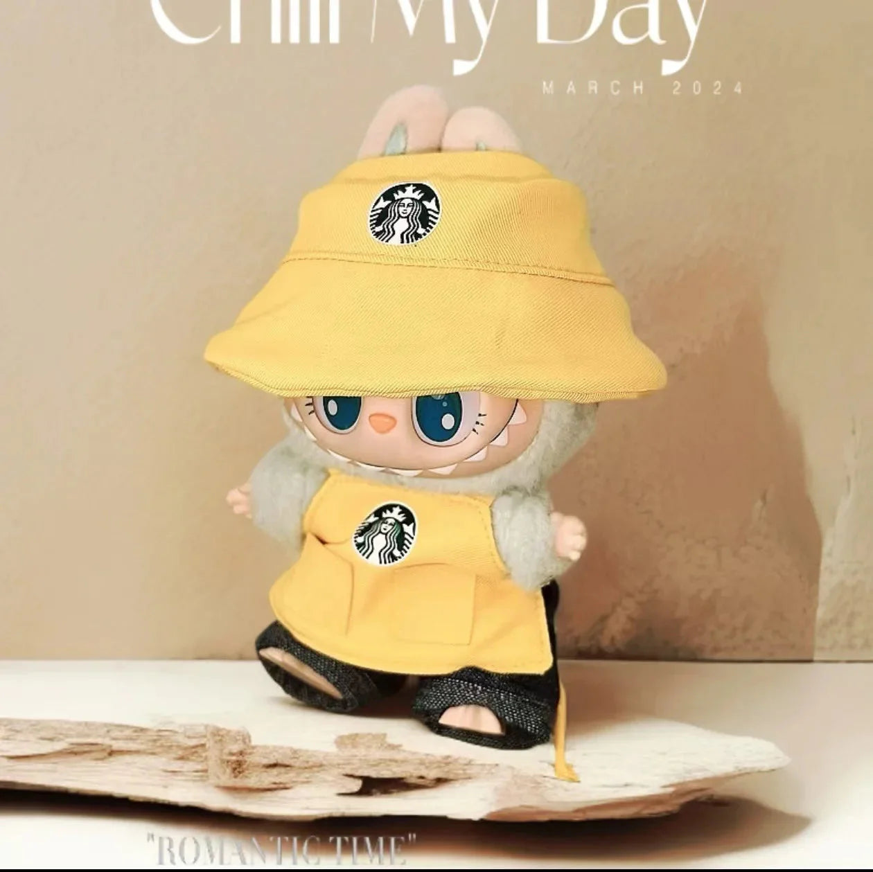 Labubu Barista Uniform Non-Official Keychain Set DollZio