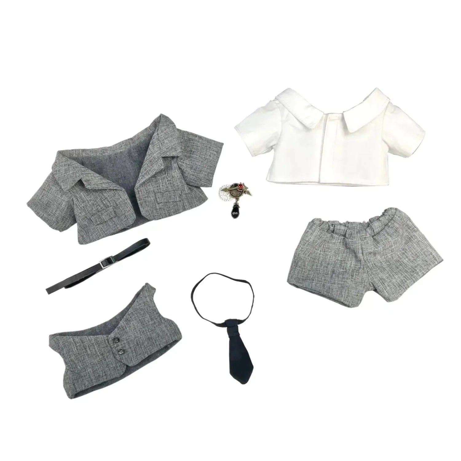 Dolls accessories 20cm Cotton Doll Clothes Suit Jacket Handsome Cool Suit Doll Clothes Non-attribute Doll Dress Kids DIY Gifts DollZio