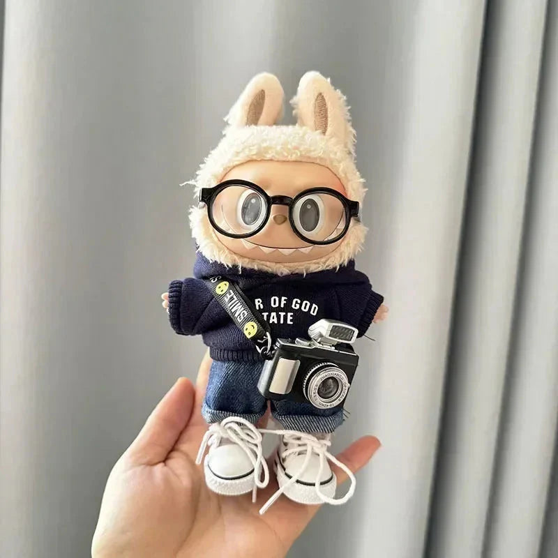 Labubu 17cm Non-Official Idol Dolls Hoodie Set DollZio