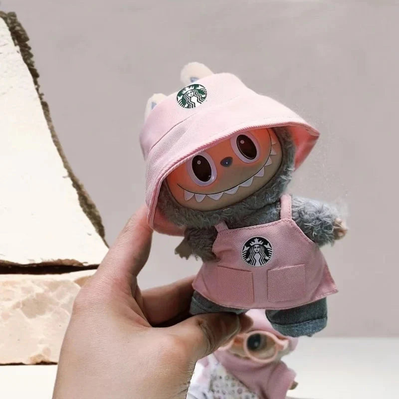 Labubu Barista Uniform Non-Official Keychain Set DollZio