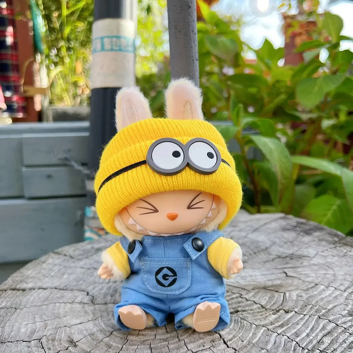 Cartoon Labubu Minion Wukong Outfit Set