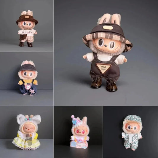 17cm Labubu Clothes Set | Non-Official Doll Accessories DollZio