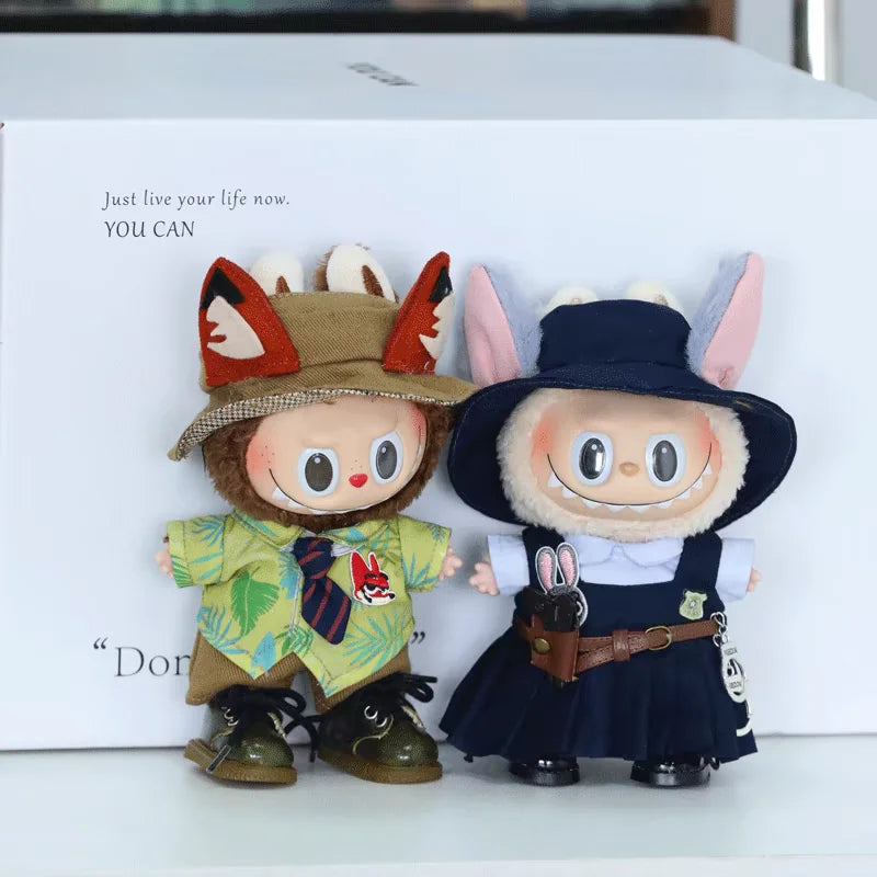 Compatible with Labubu Dolls: Standing & Sitting Party Outfit