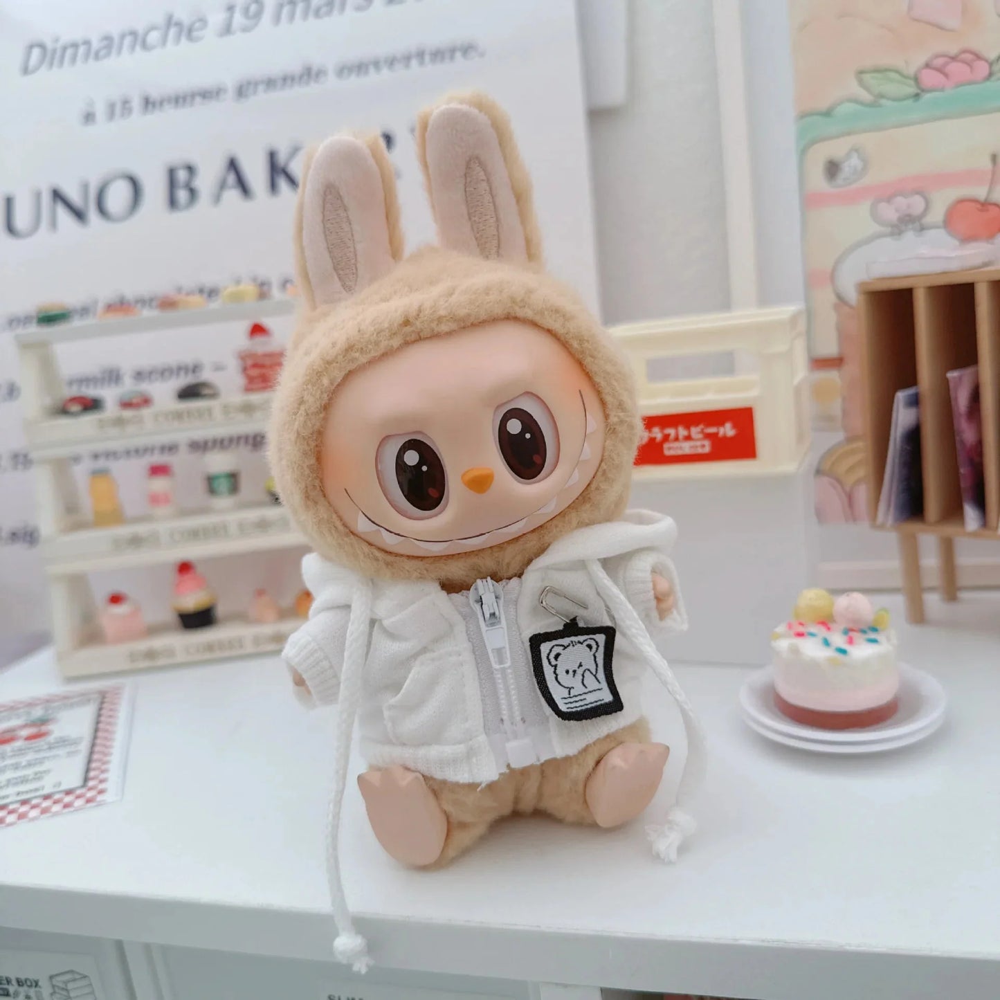 17cm Labubu Doll Non-Official Clothes Pendant Set DollZio