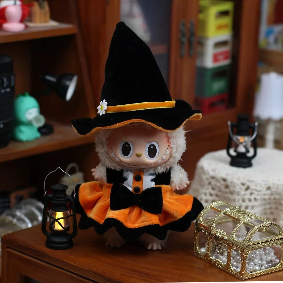 Compatible with 10.5 cm Labubu Halloween Outfit Set