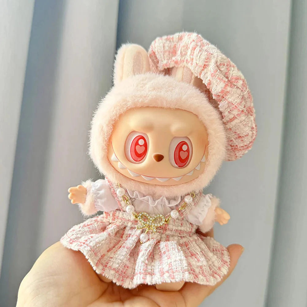 Labubu 17 cm Non-Official Heartbeat Macaron Party Set DollZio