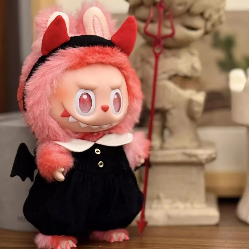 Compatible con muñecas Labubu: Traje de vampiro diablo